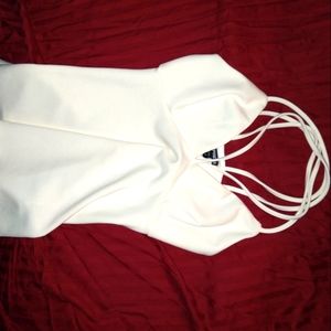 strappy white tank top